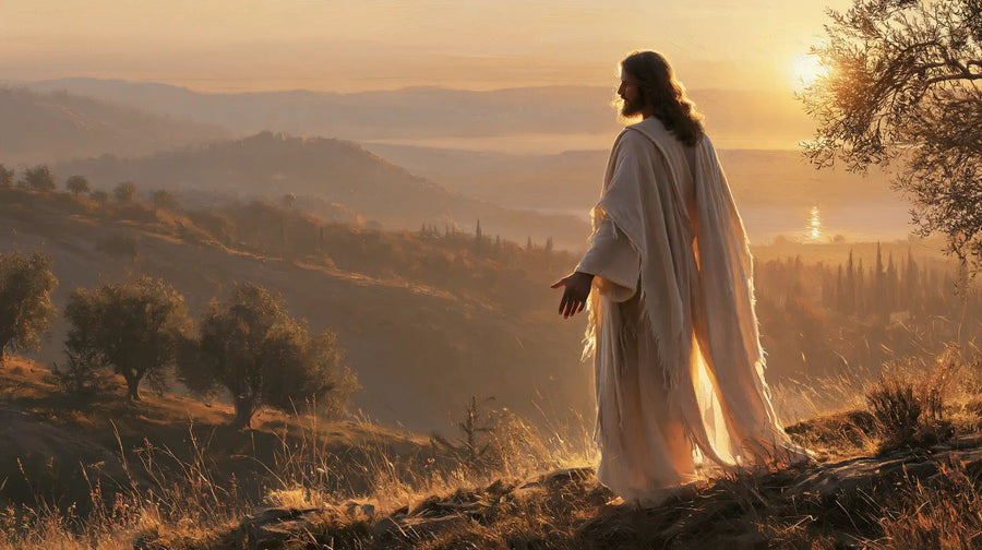 Jesus at Sunset - Sacred Silence · Landscape n° 4