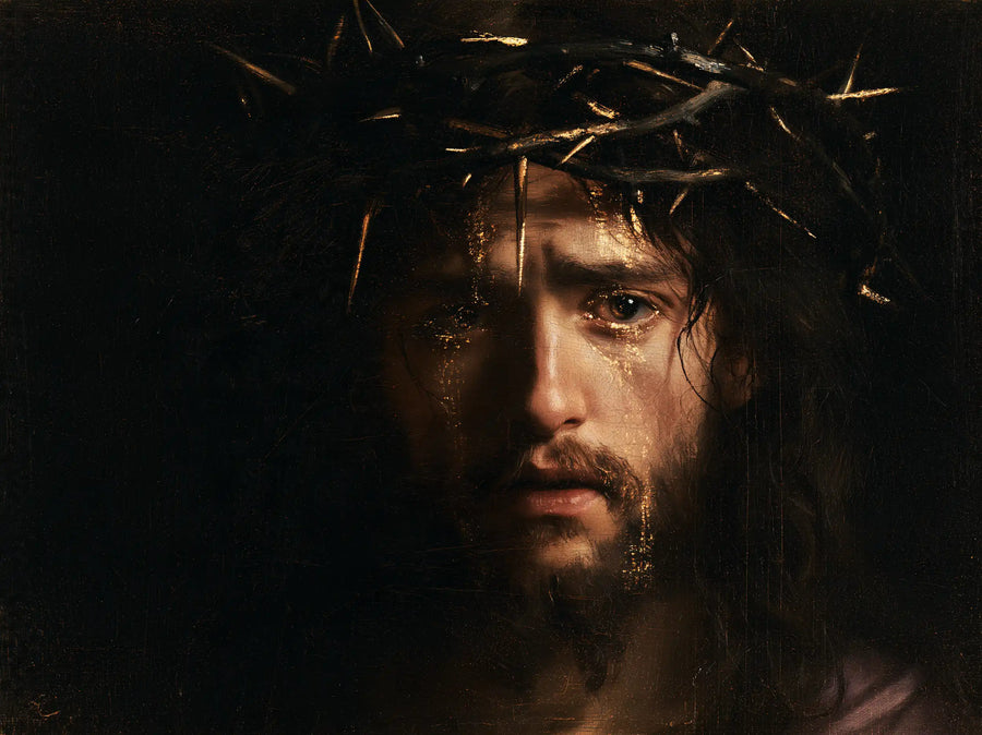 Jesus Crowned with Thorns - Black and Gold · Landscape n° 3