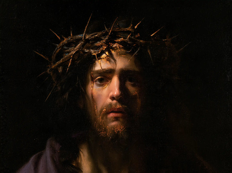 Jesus Crowned with Thorns - Black and Gold · Landscape n° 7