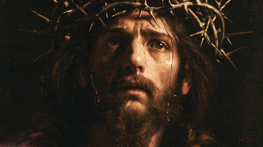 Jesus Crowned with Thorns - Black and Gold · Landscape n° 9