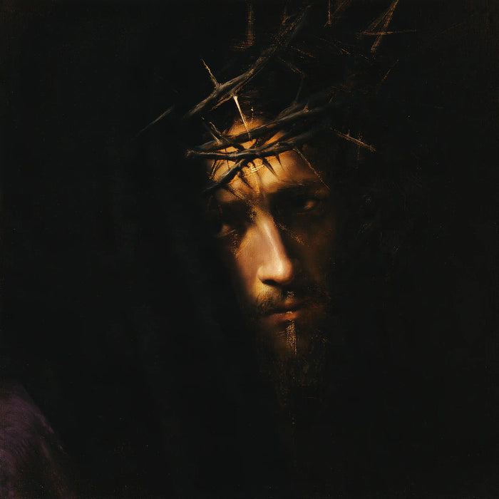 Jesus Crowned with Thorns — The Gleam Enclosed in Black