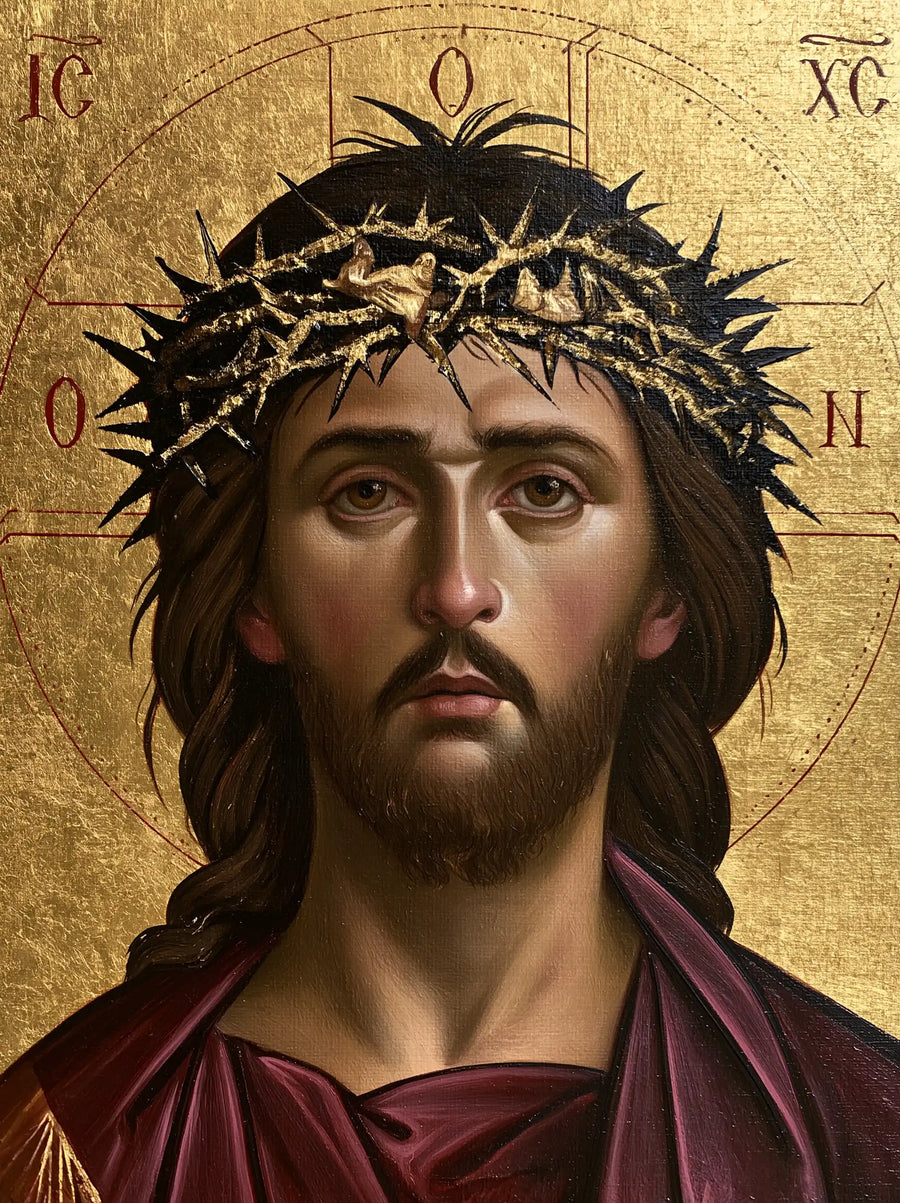 Jesus Crowned with Thorns — The Pale Thorns of Presence