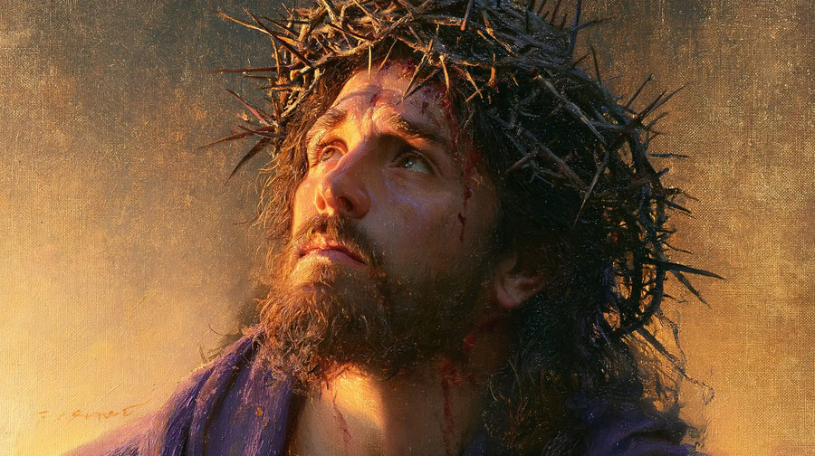 Jesus Crowned with Thorns - Jesus at the Dawn of the Passion · Landscape n° 3