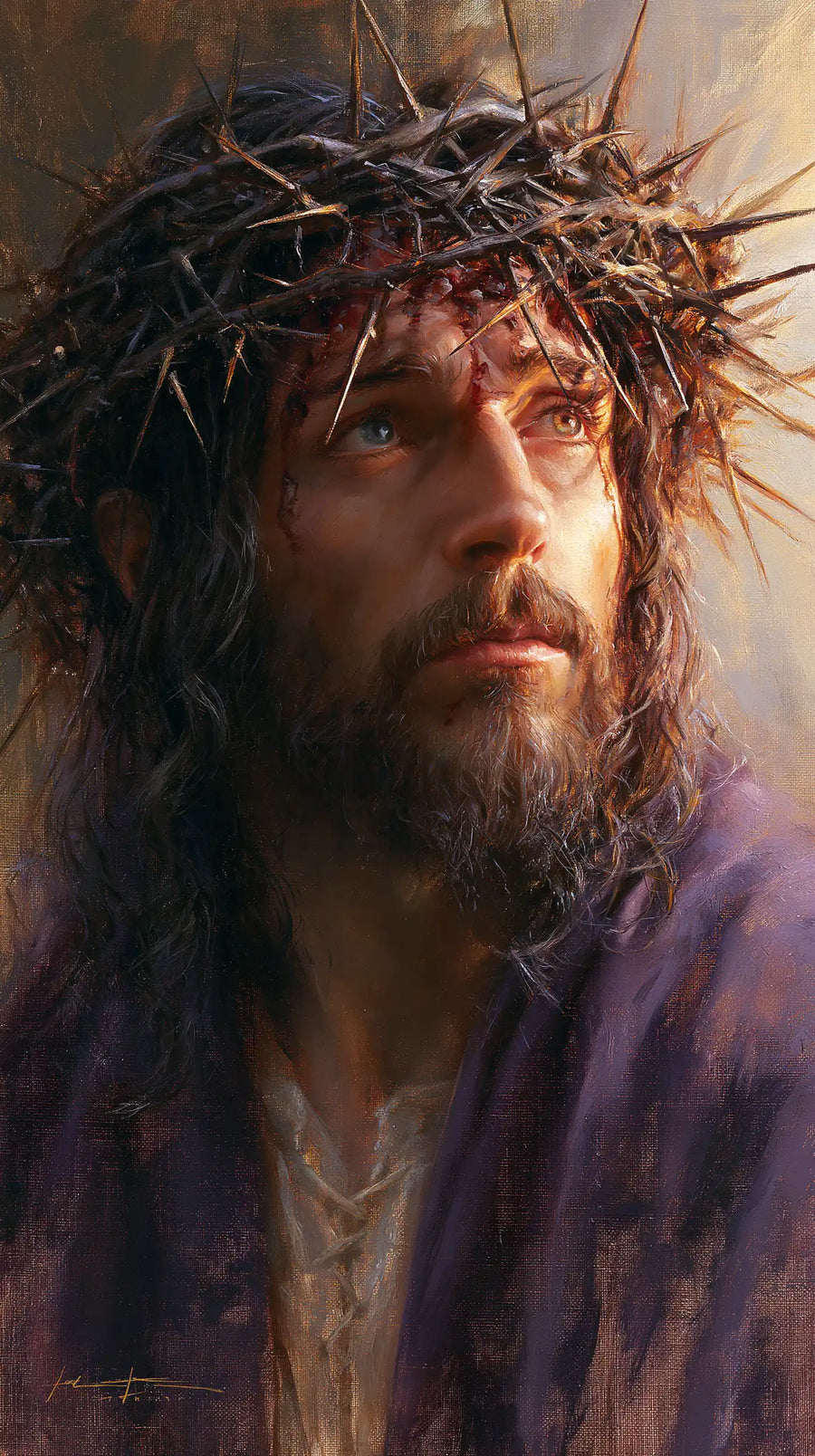 Jesus Crowned with Thorns - Jesus at the Dawn of the Passion · Portrait n° 3