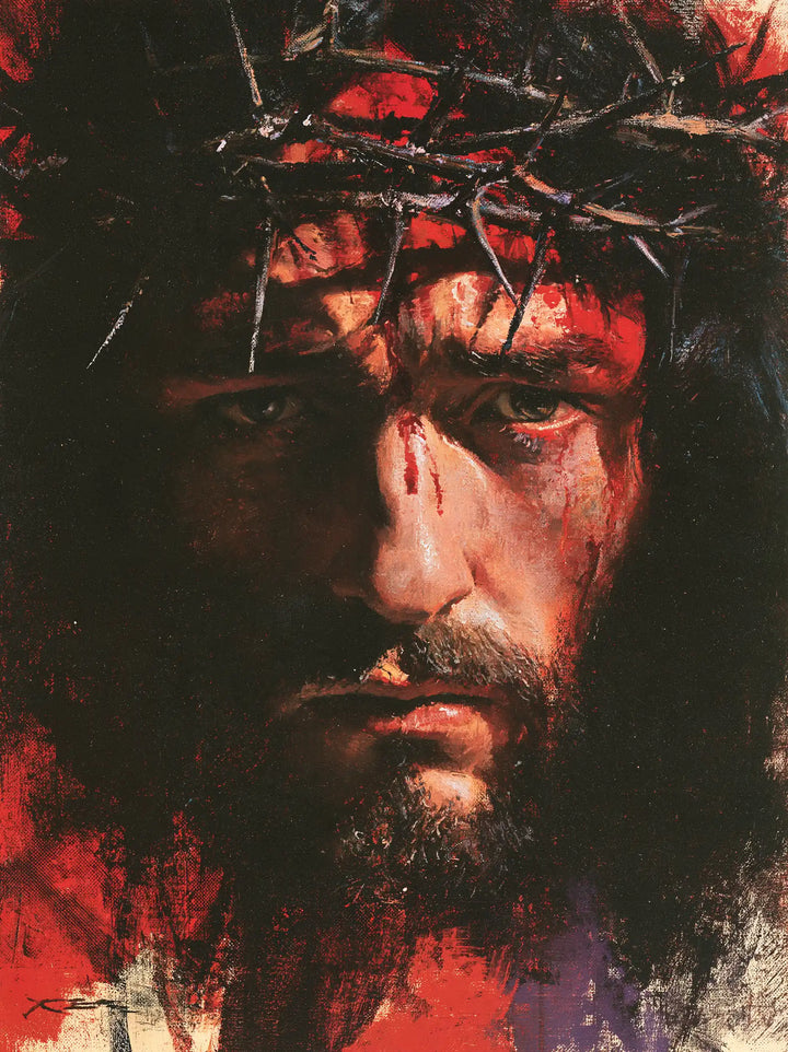 Jesus Crowned with Thorns — The Red Brow in Painted Night