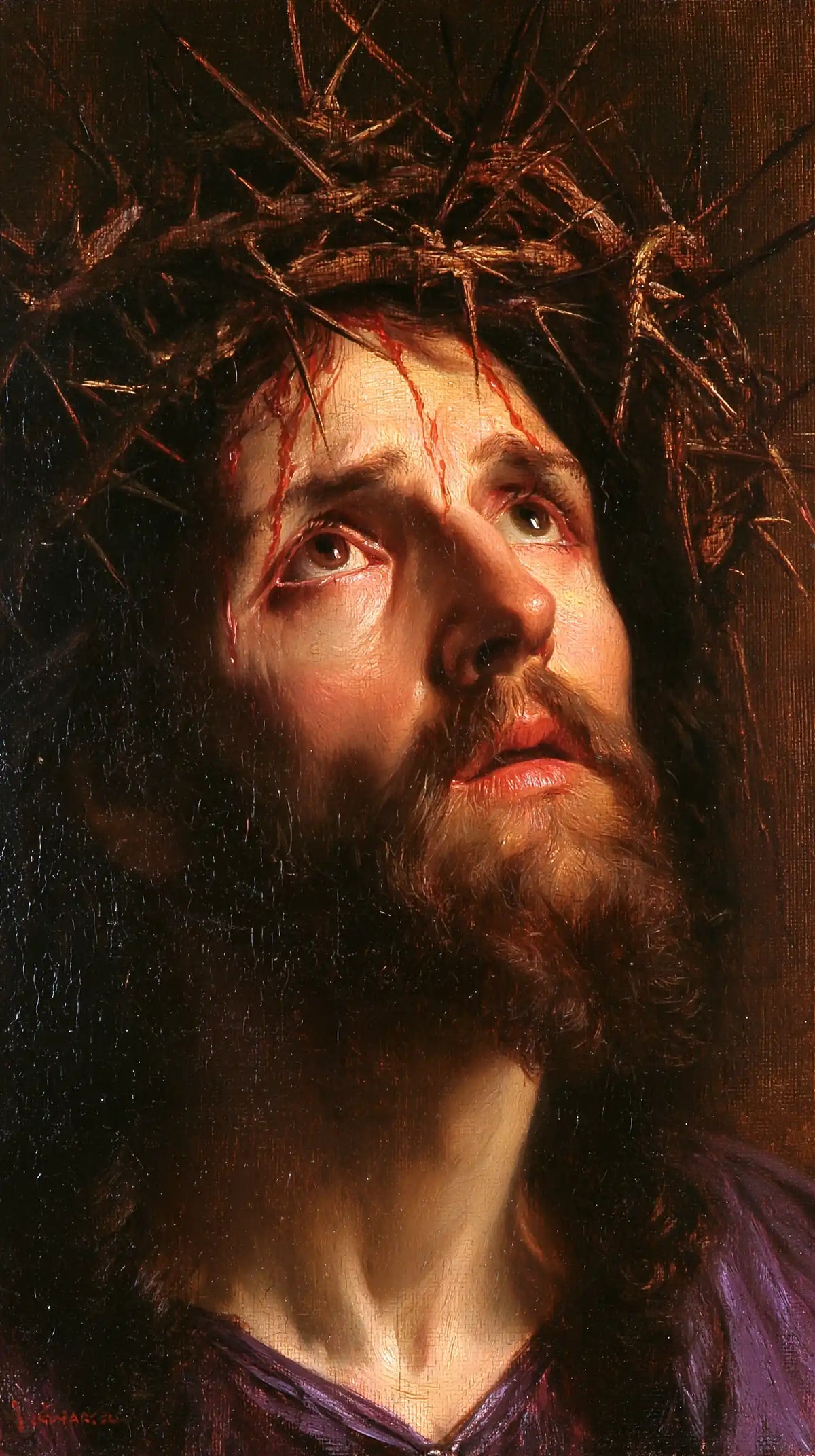 Jesus Crowned with Thorns - Sacred Sorrow · Portrait n° 1