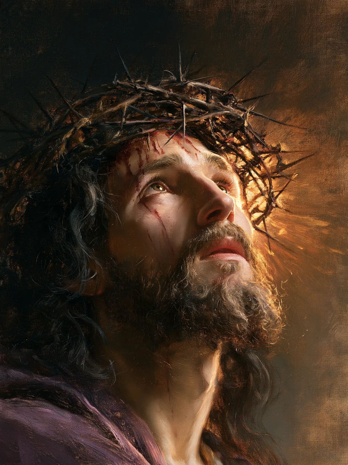 Jesus Crowned with Thorns - Sacred Sorrow · Portrait n° 13