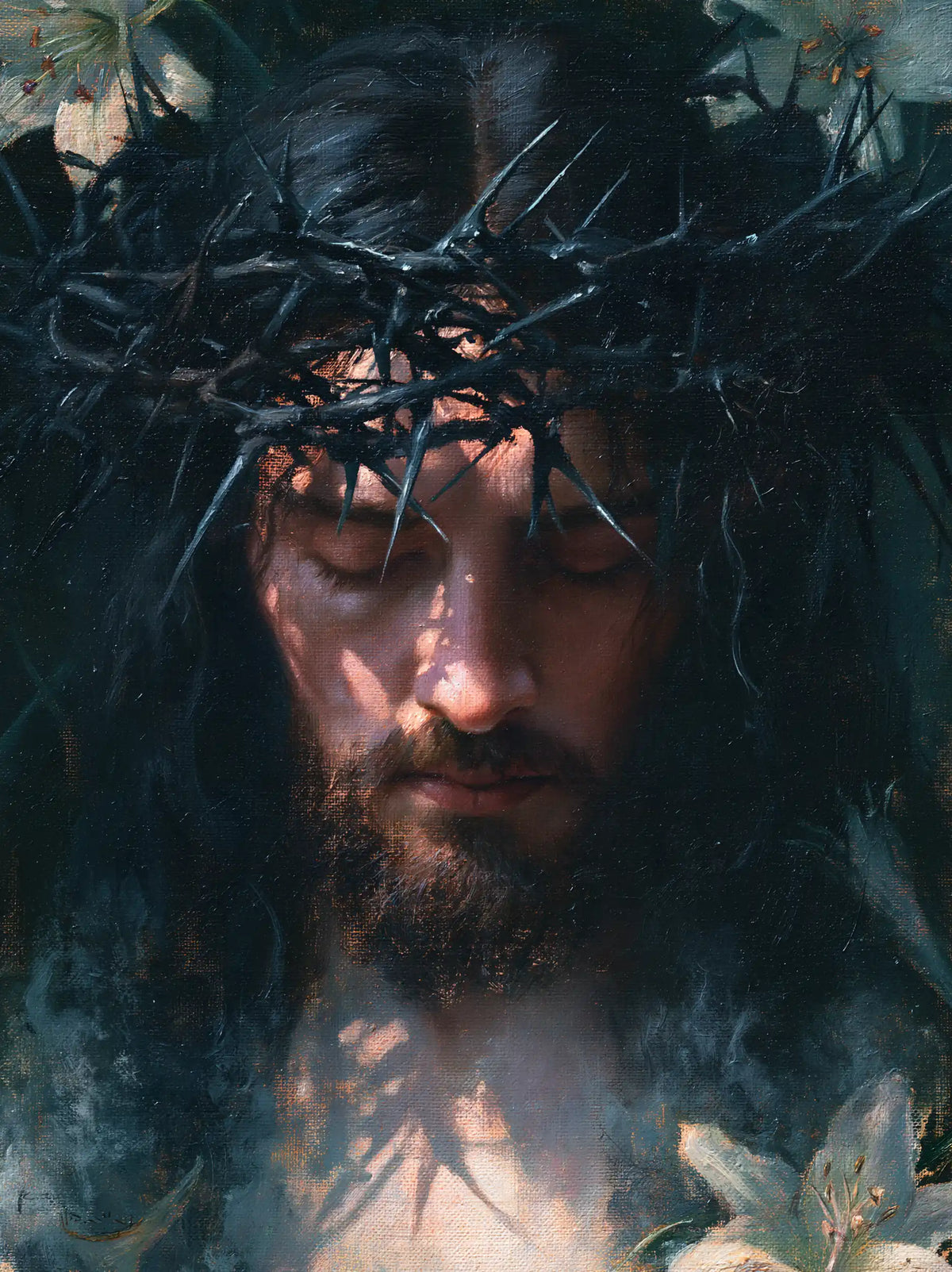 Jesus Crowned with Thorns - Symbolist · Portrait n° 12