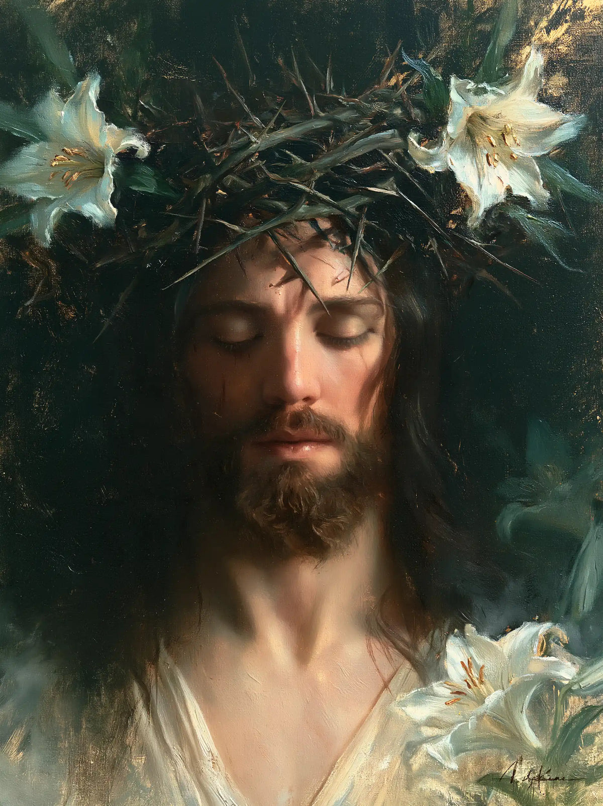 Jesus Crowned with Thorns - Symbolist · Portrait n° 14