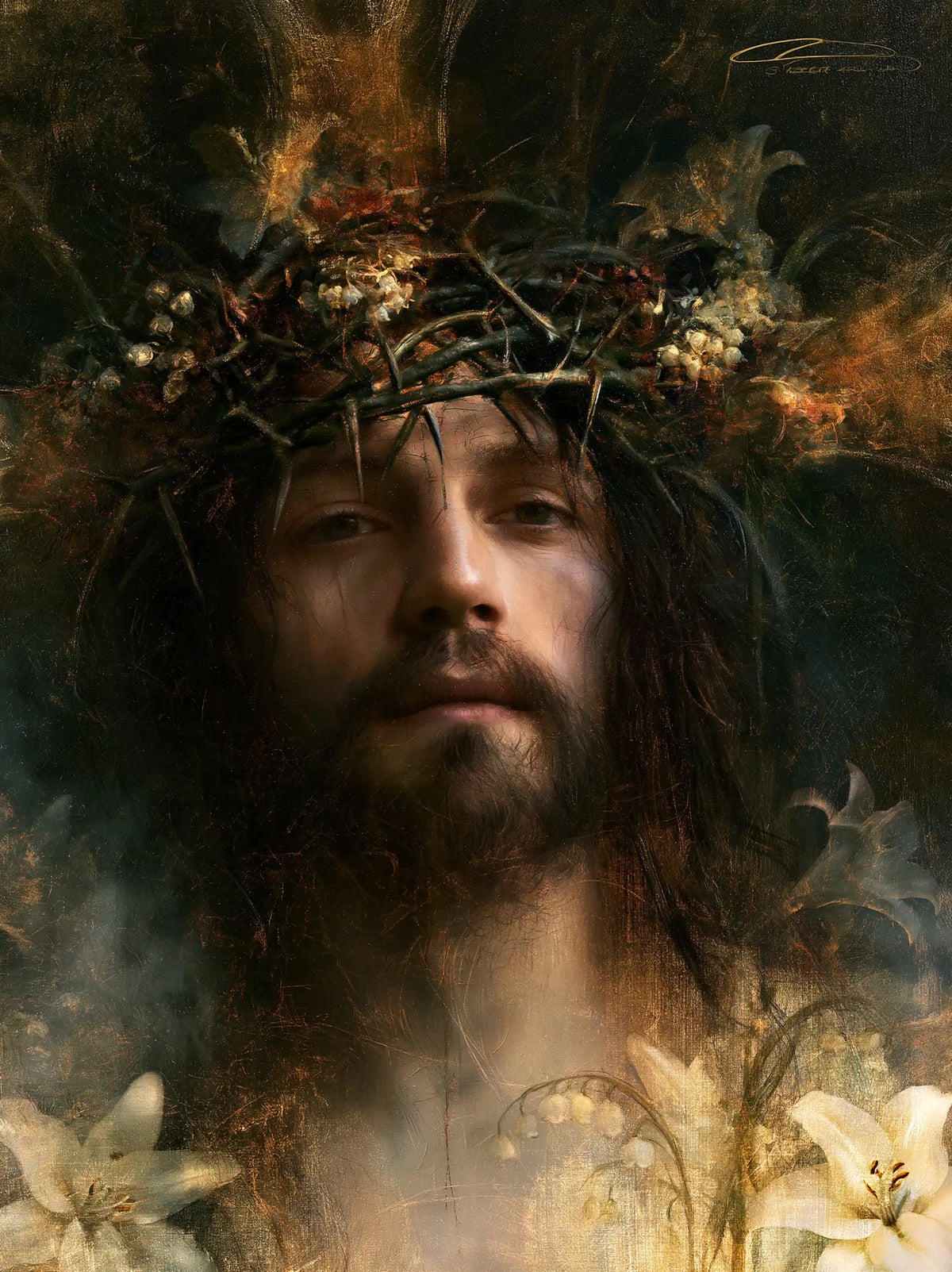 Jesus Crowned with Thorns - Symbolist · Portrait n° 16