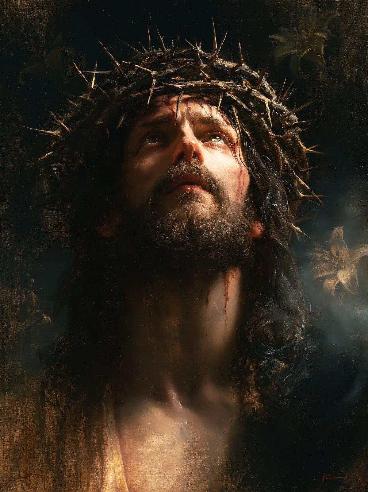 Jesus Crowned with Thorns - Symbolist · Portrait n° 17