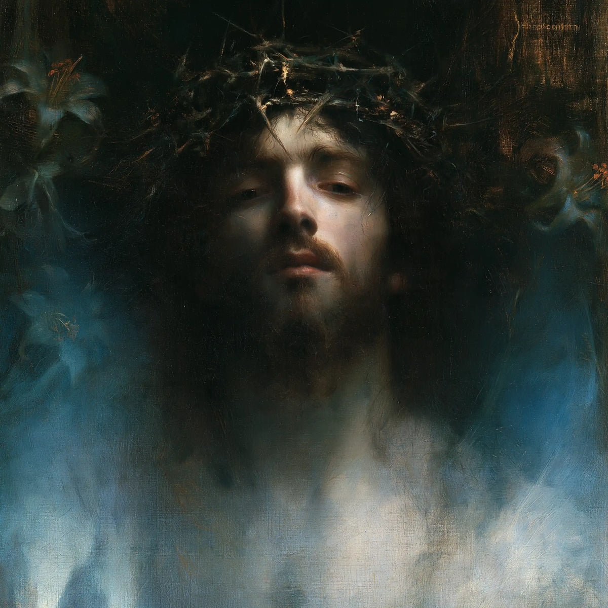 Jesus Crowned with Thorns - Symbolist · Square n° 2
