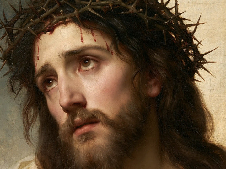 Jesus Crowned with Thorns — The Tender Gaze beneath Woven Thorns
