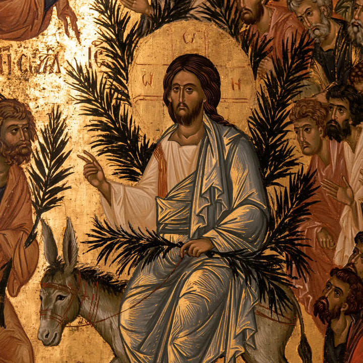 Jesus Enters Jerusalem – Contemporary Byzantine · Square no. 2