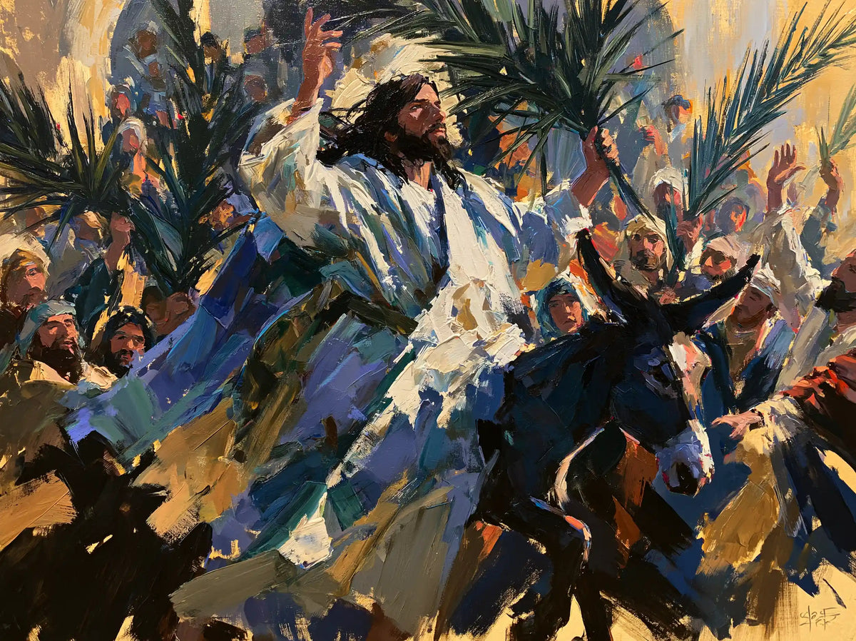 Jesus Enters Jerusalem – Expressionist · Landscape no. 6