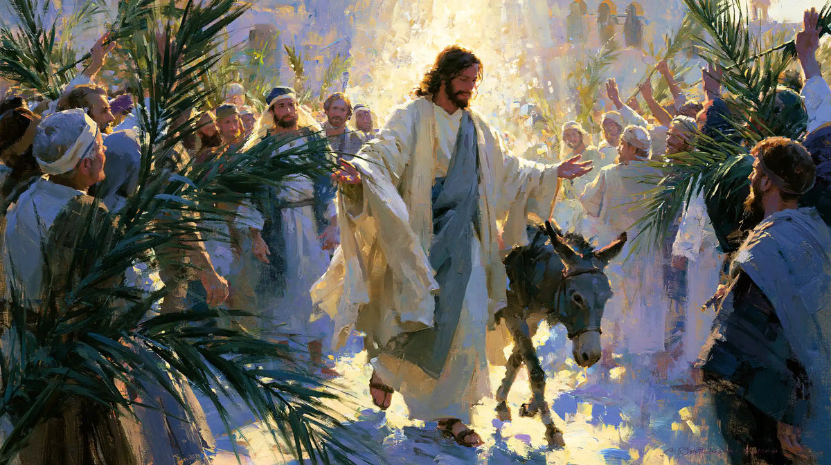 Jesus Enters Jerusalem – Impressionist · Landscape no. 6