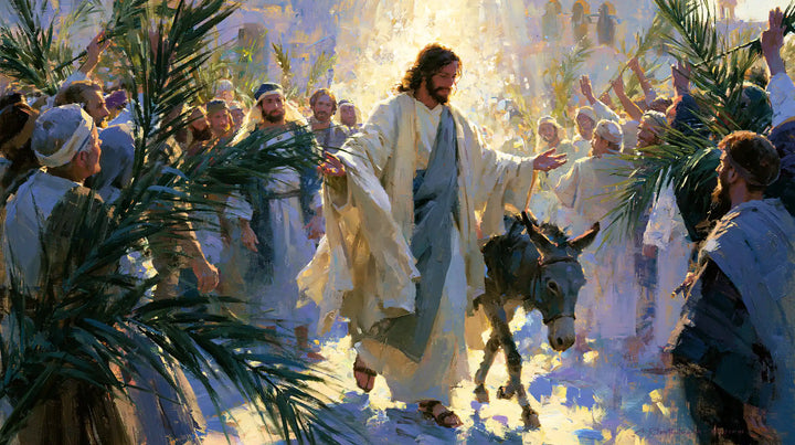 Jesus Enters Jerusalem – Impressionist · Landscape no. 6