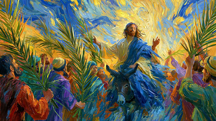 Jesus Enters Jerusalem – Post-Impressionist · Landscape no. 8