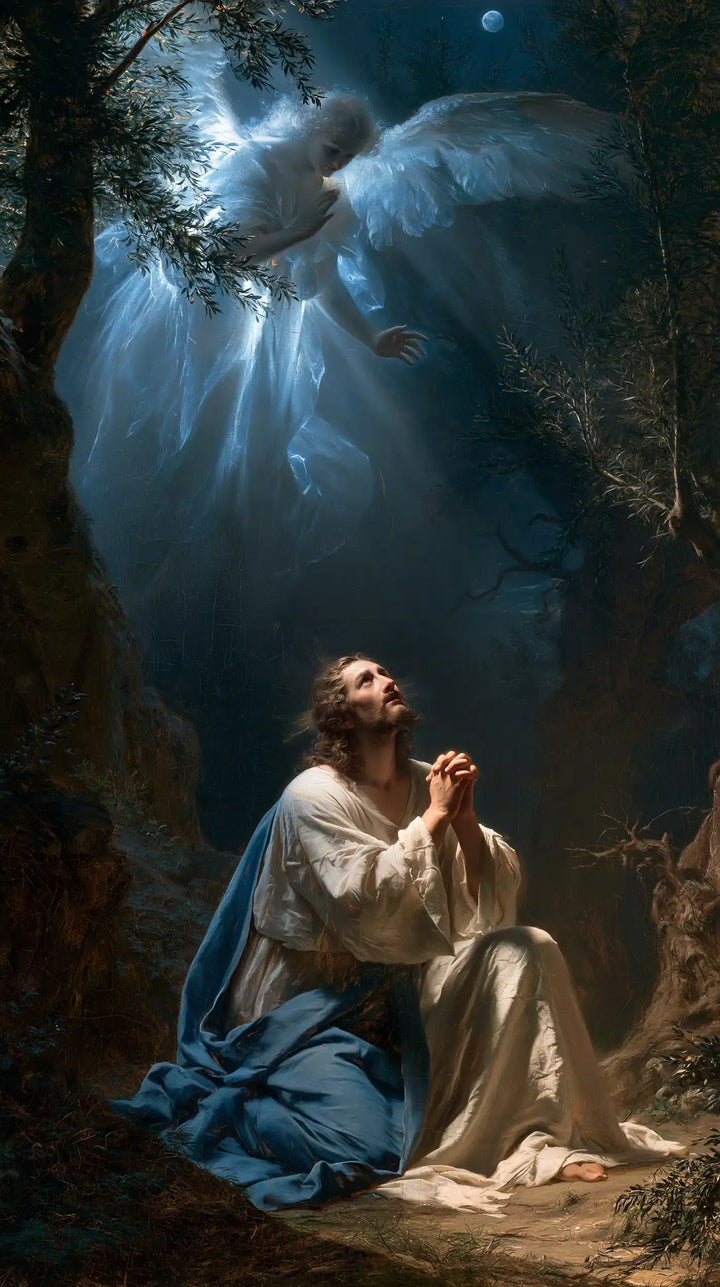Jesus in Gethsemane - Jesus and the Consoling Angel · Portrait n° 7