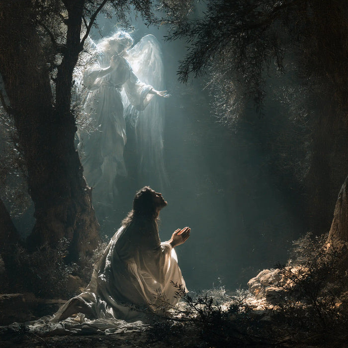 Jesus in Gethsemane - Jesus and the Consoling Angel · Square n° 8