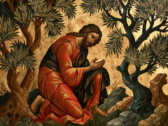 Jesus in Gethsemane — The Bow among Golden Olive Trees