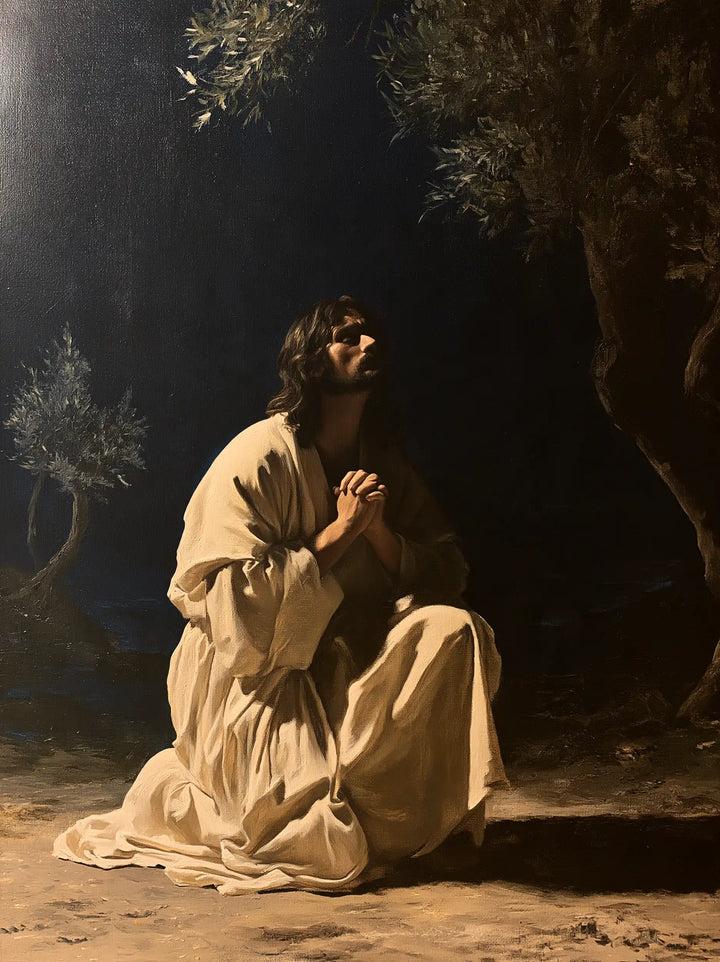 Jesus in Gethsemane - Contemporary Minimalism · Portrait n° 10