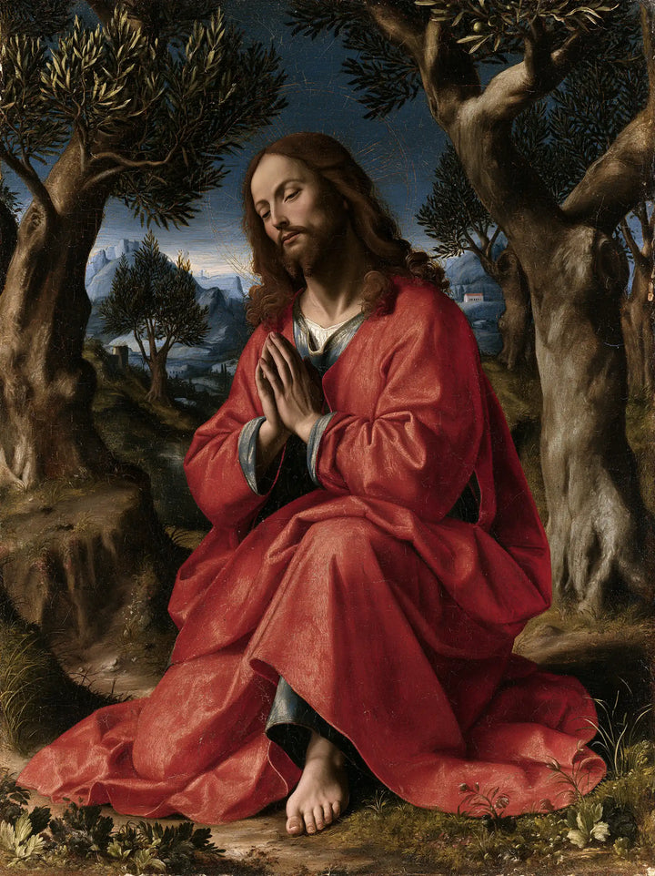 Jesus in Gethsemane — Reverence before the Blue Valley