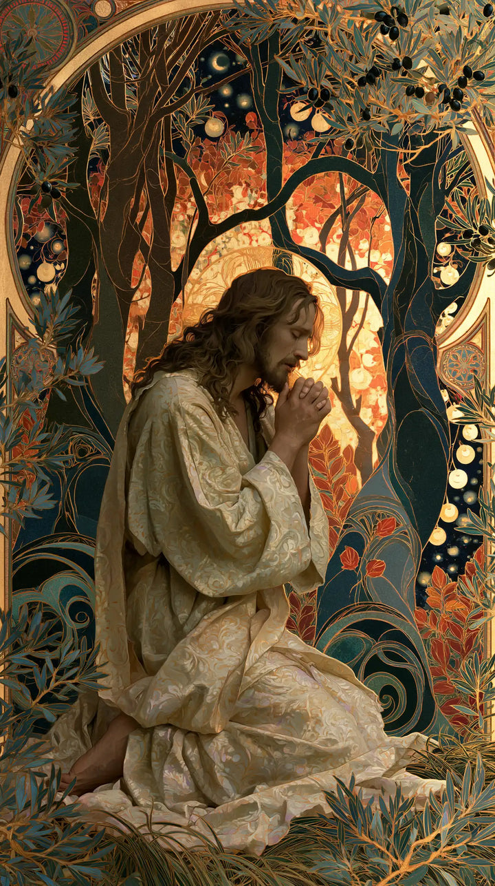 Jesus in Gethsemane — Orison in the Sunset Oval