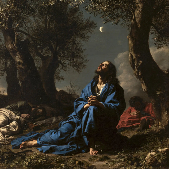 Jesus in Gethsemane - Jesus and the Sleeping Apostles · Square n° 1