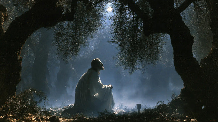 Jesus in Gethsemane - Symbolist · Landscape n° 11