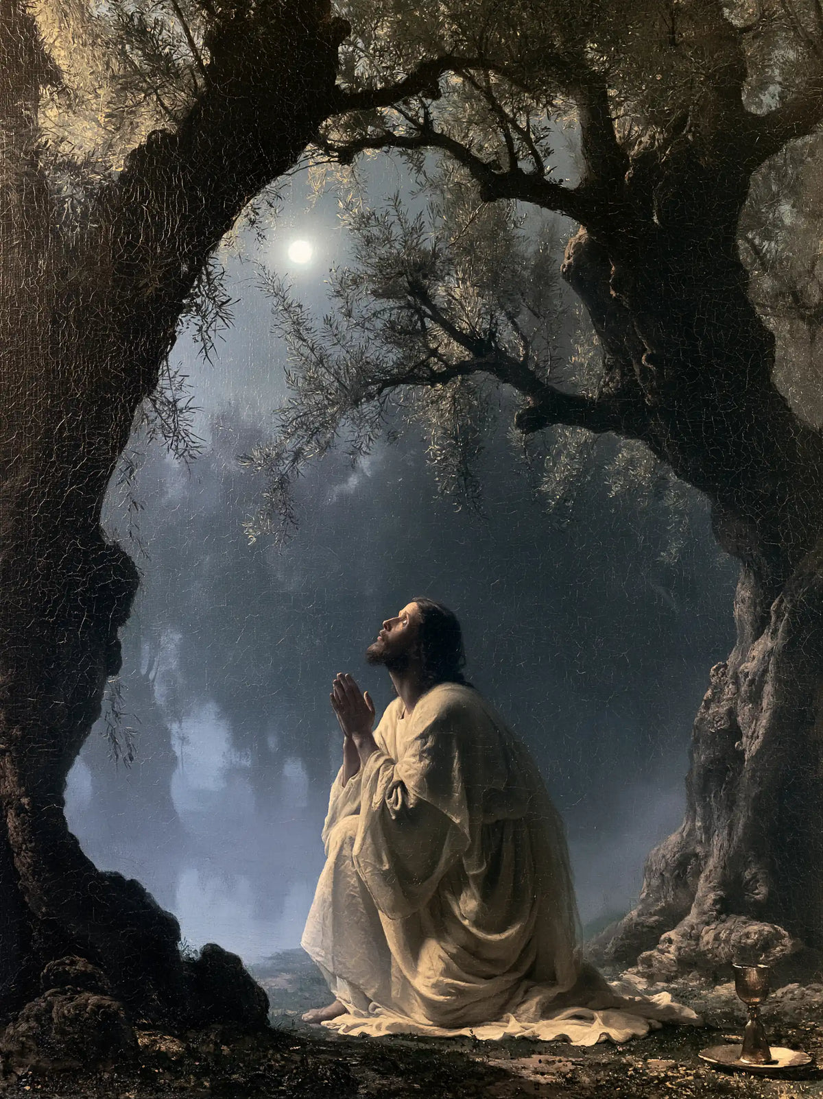 Jesus in Gethsemane - Symbolist · Portrait n° 16