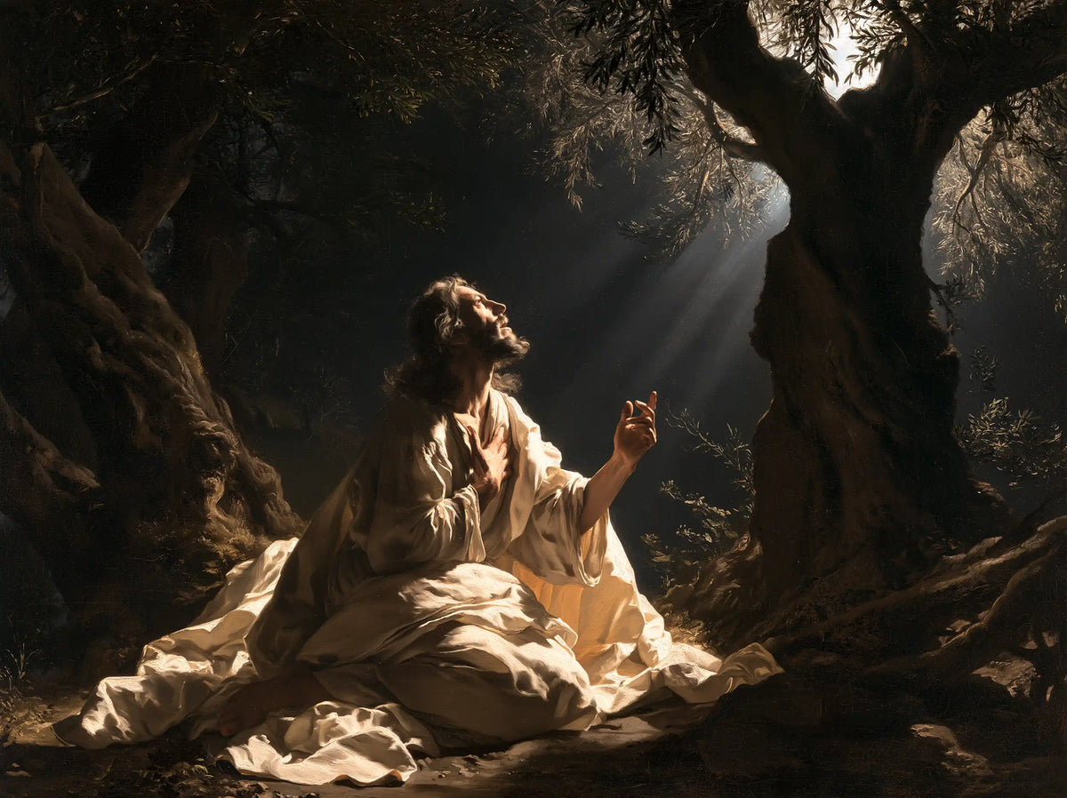 Jesus in Gethsemane - Theatrical Baroque · Landscape n° 1