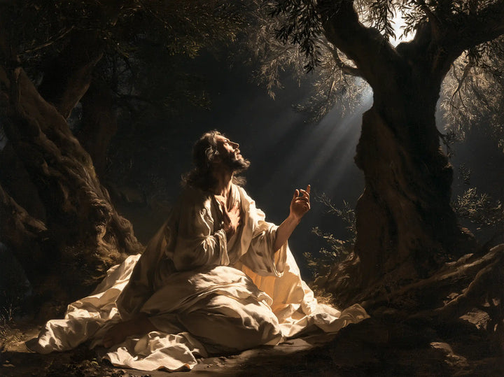 Jesus in Gethsemane - Theatrical Baroque · Landscape n° 1