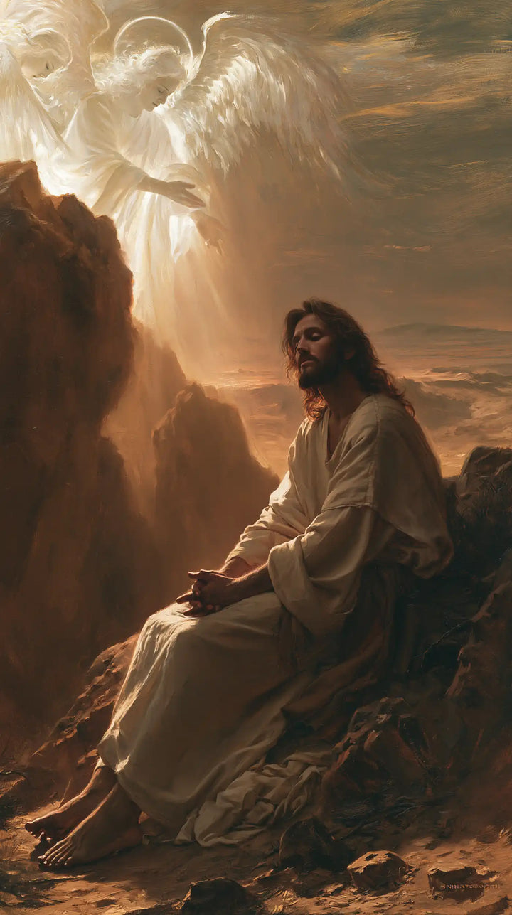Jesus in the Desert — The Halt at the Edge of the Amber Gorge