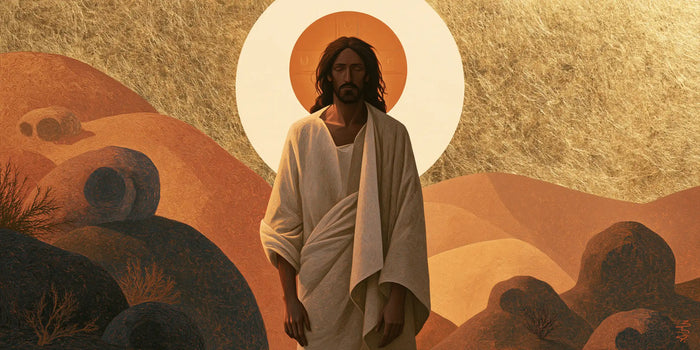Jesus in the Desert — The Face in the Double Halo