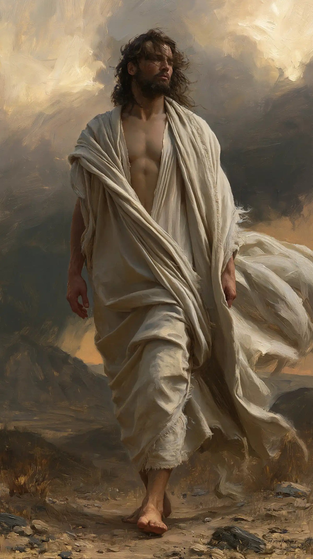 Jesus in the Desert - The Inner Struggle · Portrait n° 3