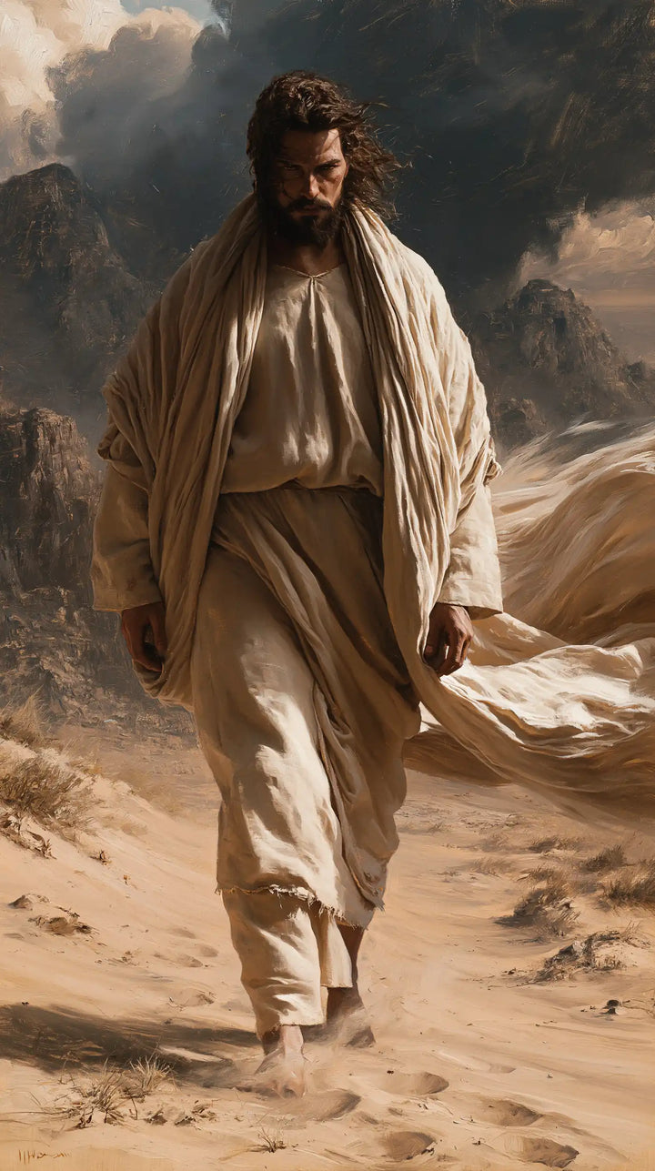 Jesus in the Desert — The Slope Where Gentleness Endures