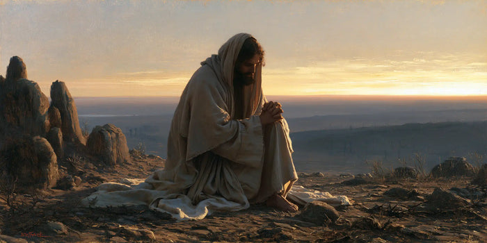 Jesus in the Desert — The White Veil before the Golden Day