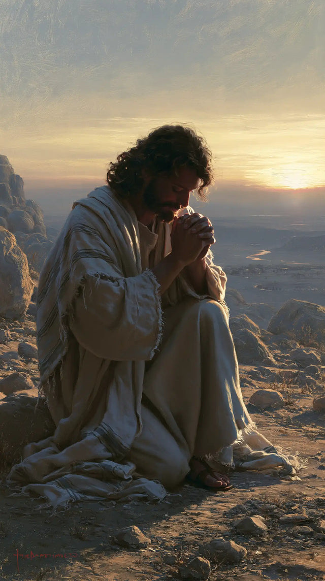 Jesus in the Desert - Jesus in Prayer · Portrait n° 11