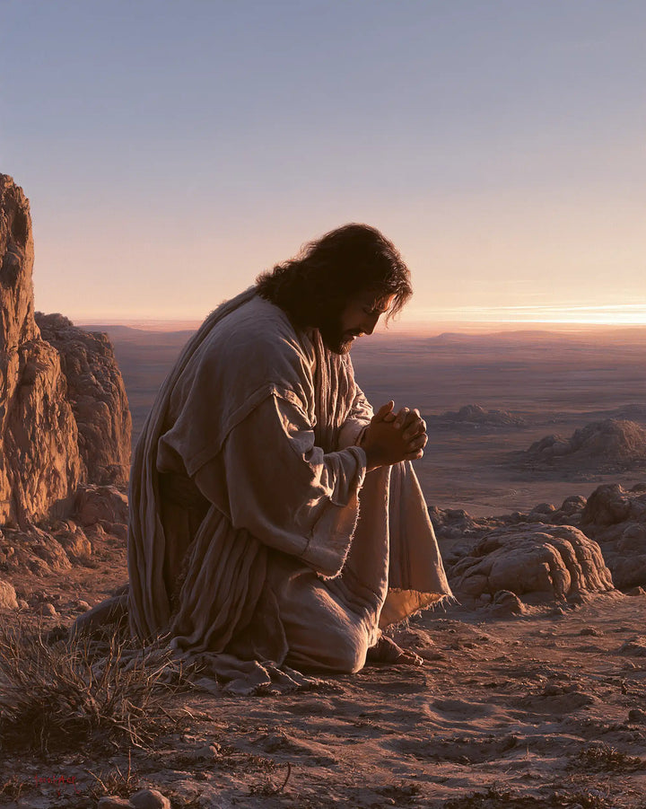 Jesus in the Desert - Jesus in Prayer · Portrait n° 40