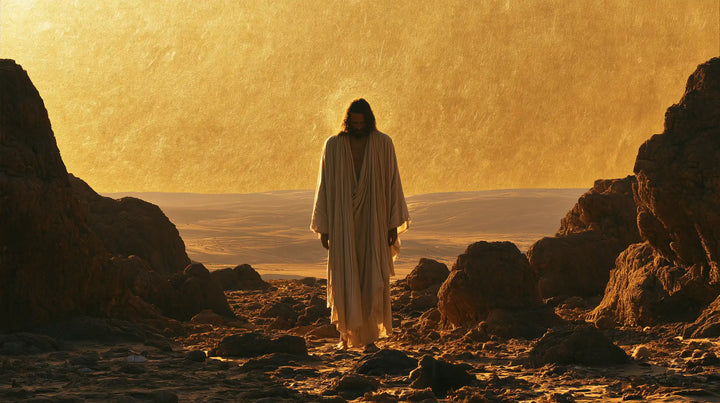 Jesus in the Desert - Sacred Gold · Landscape n° 12