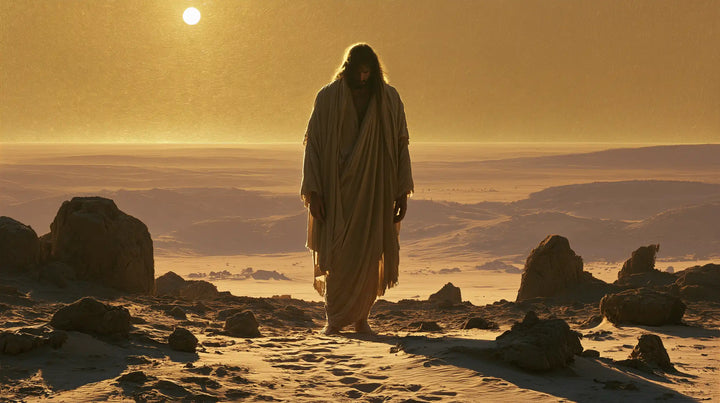 Jesus in the Desert - Sacred Gold · Landscape n° 14