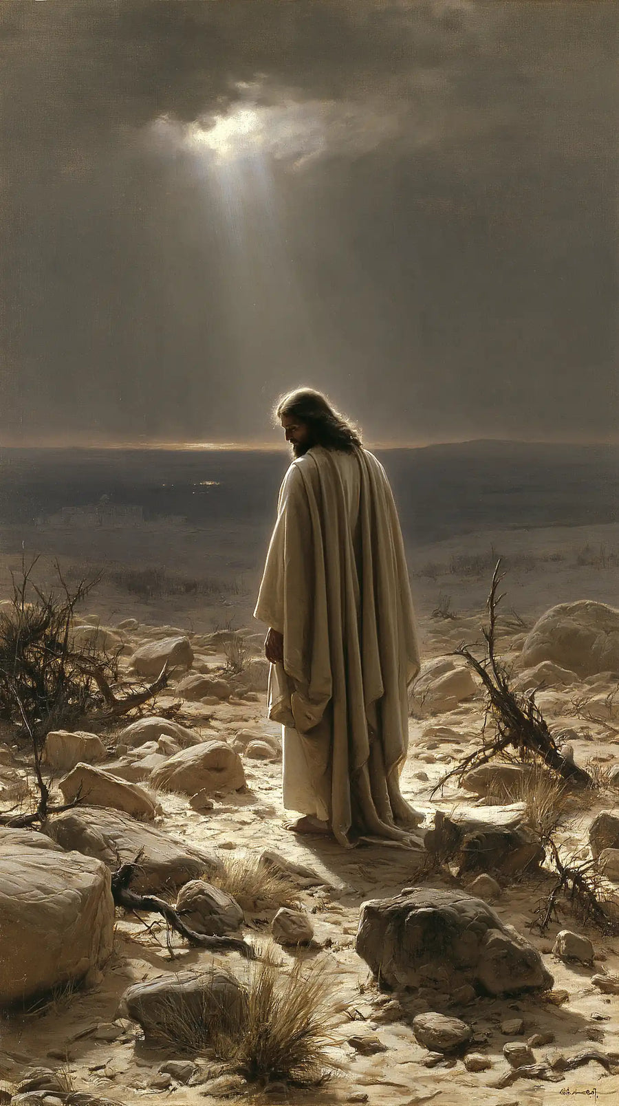 Jesus in the Desert - Symbolist · Portrait n° 18