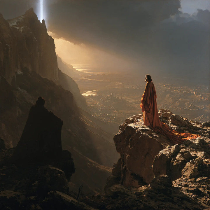 Jesus in the Desert - The Temptation of the Kingdoms · Square n° 3