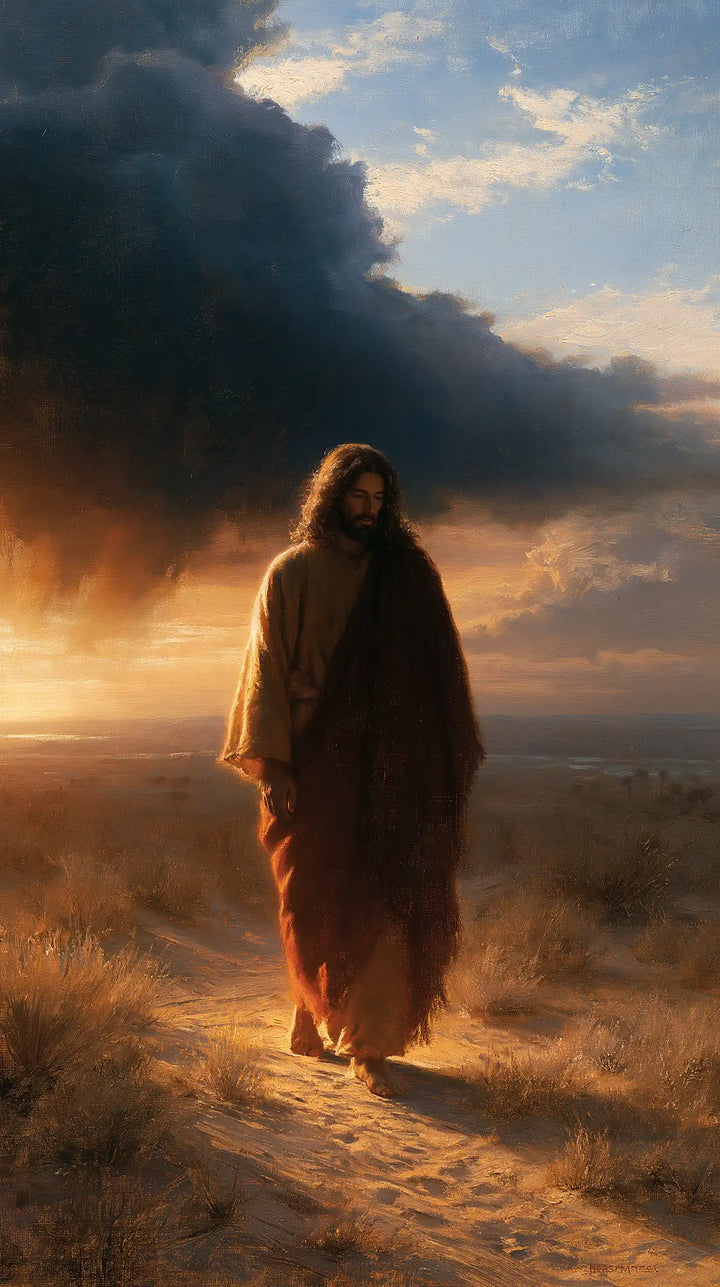 Jesus in the Desert - Victory Over Temptation · Portrait n° 23
