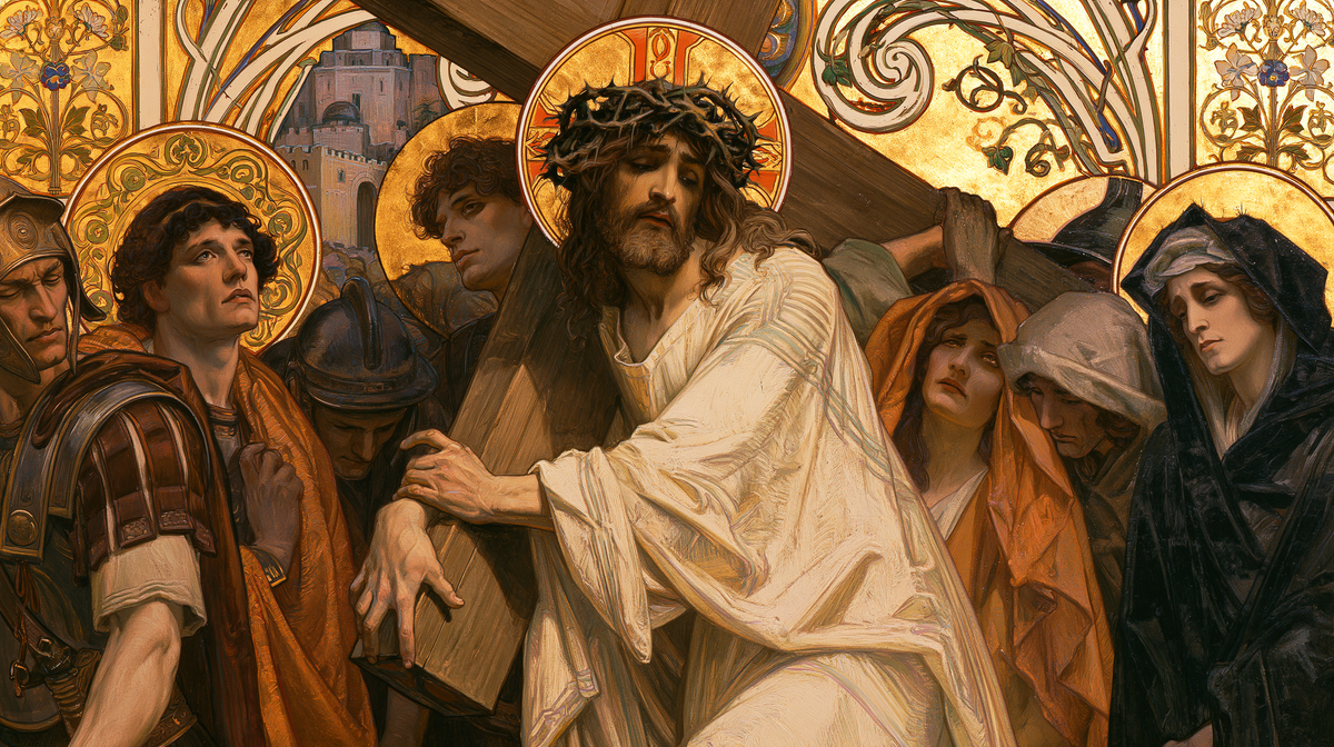 The Stations of the Cross - Sacred Art Nouveau · Landscape n° 8