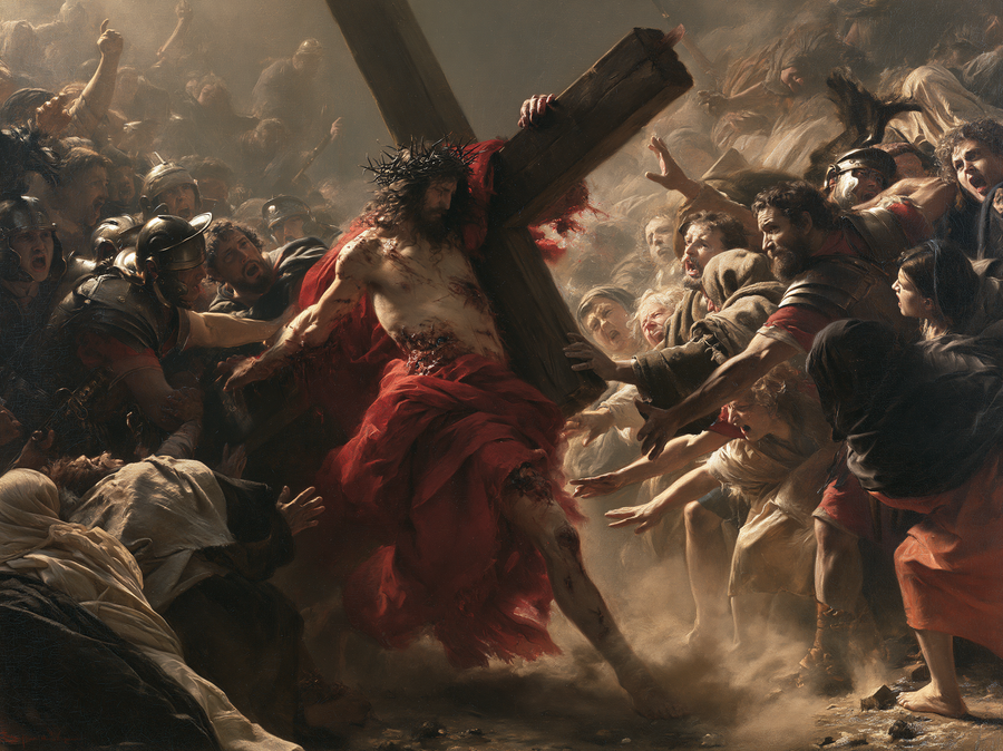 The Stations of the Cross - Explosion of movement · Landscape n° 10