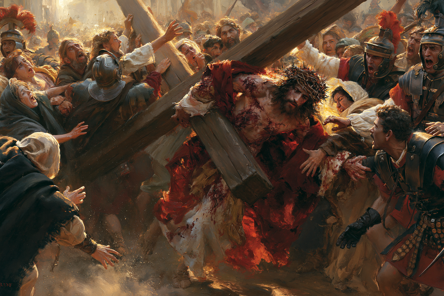 The Stations of the Cross - Explosion of movement · Landscape n° 12