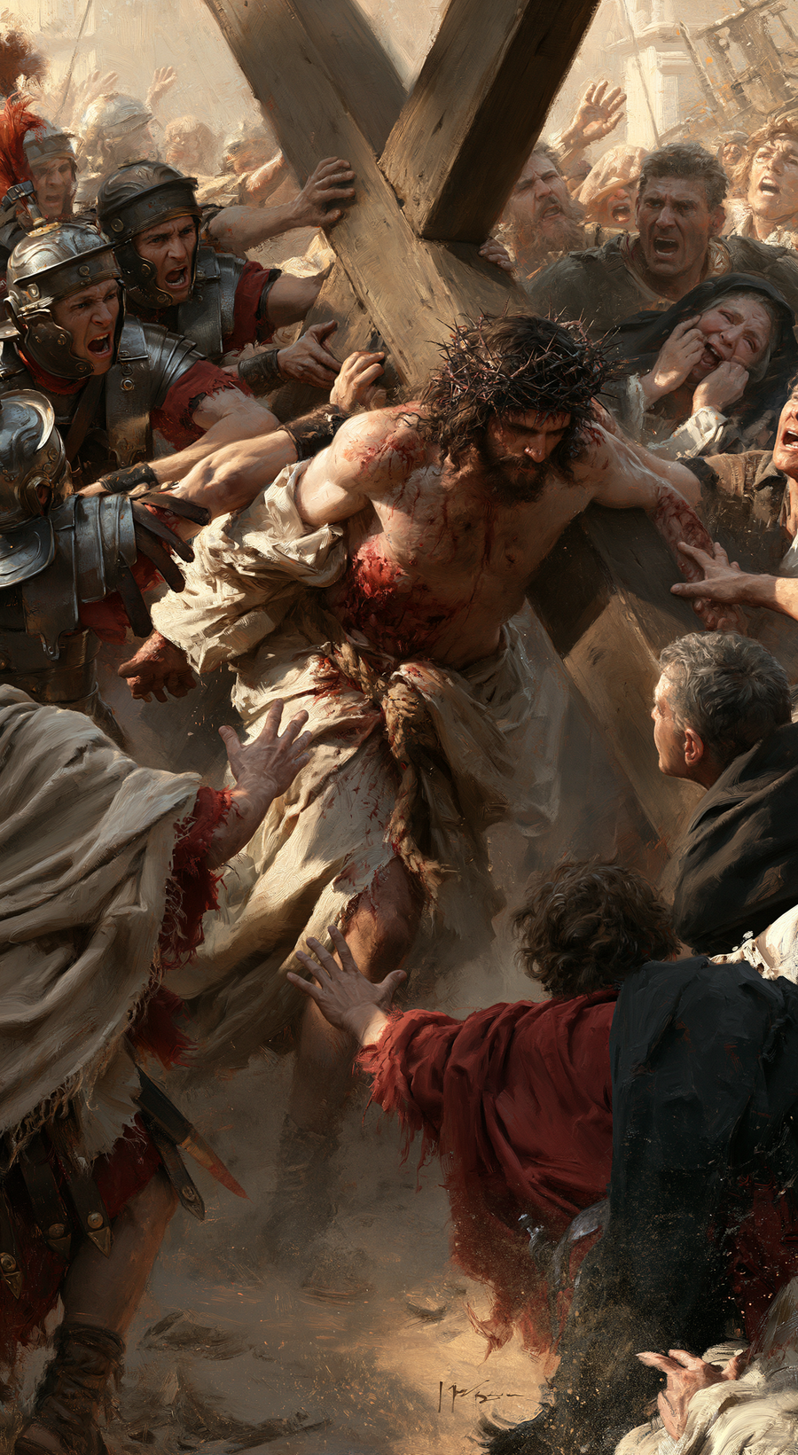 The Stations of the Cross - Explosion of movement · Portrait n° 1