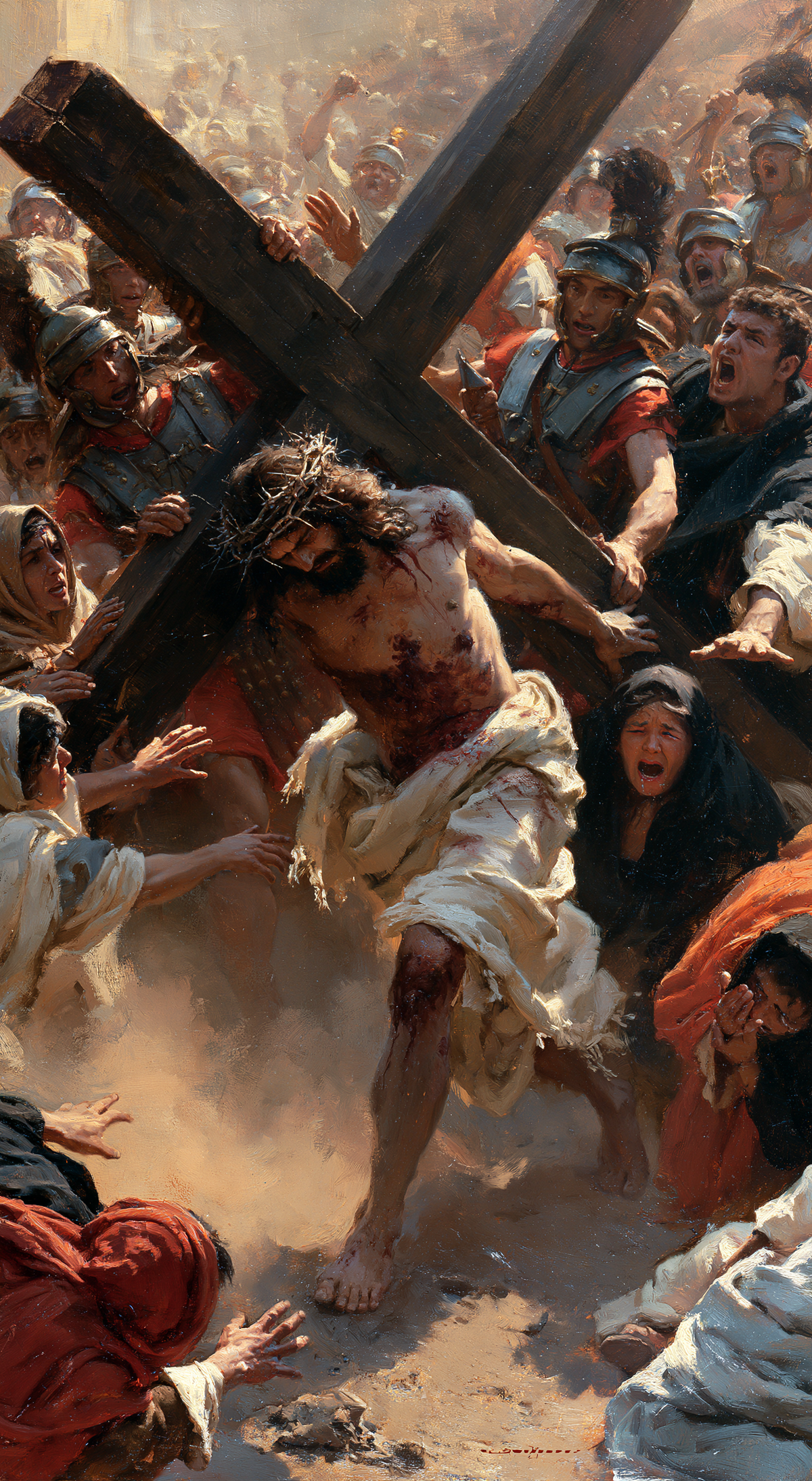 The Stations of the Cross - Explosion of movement · Portrait n° 2 — aperçu de la finition sélectionnée